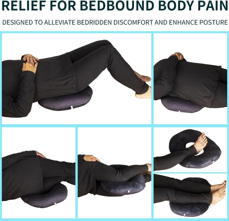 QIUCHA Pillow Tailbone Pain Relief Cushion, Soft Pad for Bed Sores. Anti-Decubitus Pad-Breathable for Hemorrhoids, Prostate and Surgery, Cushion for Office Chair, Long Travel, Car and Home Sofa - Image 2
